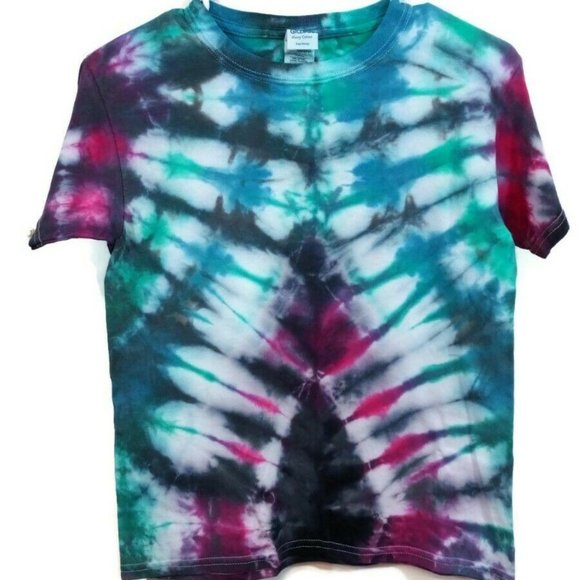 Handmade Other - Hand Dyed Tie Dye Tee Cotton Jersey  Shirt Kids S